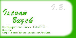 istvan buzek business card